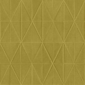Okrová geometrická vliesová tapeta na zeď, origami 148711, Blush, Esta Home