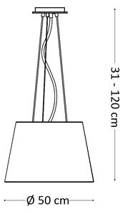 IDEAL LUX Moderní závěsný lustr na lanku NORDIK SP4 161648