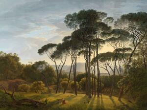 Vliesová obrazová tapeta Italská krajina, stromy 158891, 372 x 279 cm, Blush, Esta Home