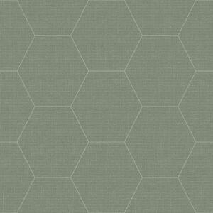 Geometrická vliesová tapeta na zeď, hexagony 148751, Blush, Esta Home