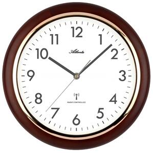 Designové nástěnné hodiny AT4536-20 Atlanta řízené signálem DCF 30cm