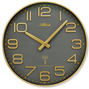 Designové nástěnné hodiny AT4539-9 Atlanta řízené signálem DCF 35cm