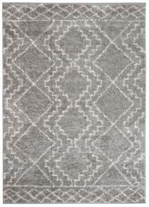 Makro Abra Kusový koberec Shaggy DELHI 3991A šedý stříbrný Rozměr: 60x100 cm