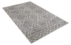 Makro Abra Kusový koberec Shaggy DELHI 3991A šedý stříbrný Rozměr: 60x100 cm