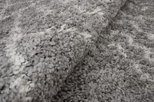 Makro Abra Kusový koberec Shaggy DELHI 3991A šedý stříbrný Rozměr: 200x290 cm