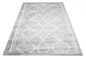 Makro Abra Kusový koberec Shaggy DELHI 2655A šedý Rozměr: 200x290 cm