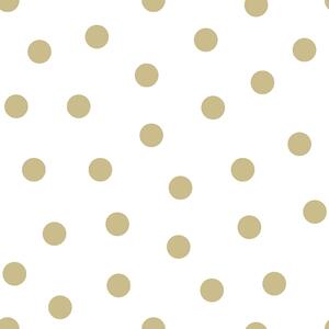 Vliesová tapeta bílá se zlatými puntíky 347674, Precious, Origin