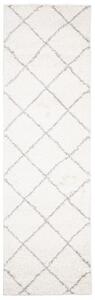 Makro Abra Běhoun Shaggy DELHI 6132B krémový šedý Šíře: 70 cm