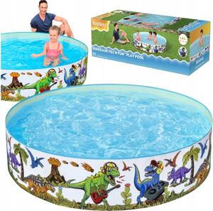 Bestway zahradní bazén s konstrukcí brouzdaliště DINO 183 x 38 Cm 55022