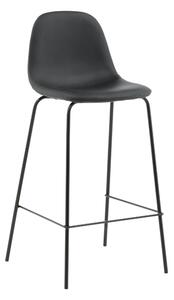 Barová židle Polar, 2ks, černá, S41,5xD43xV105