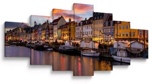 Obraz - Nyhavn, Kodaň (210x100 cm)