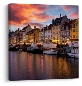 Obraz - Nyhavn, Kodaň (30x30 cm)