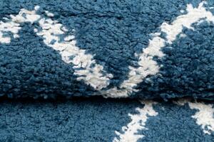 Makro Abra Kusový koberec Shaggy DELHI 6131B modrý Rozměr: 200x290 cm