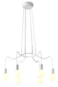 CLX Designový závěsný lustr BENEDETTO, bílý 36-71026