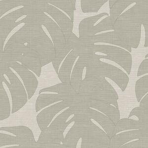 Vliesová tapeta - listy monstery - látková textura 347761, Natural Fabrics, Origin