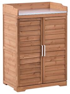 Přesazovací stolek TEREVILLE 67 cm 100 cm Borovicové dřevo Hnědá