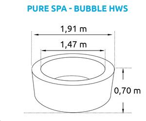 Nafukovací vířivka Marimex Pure Spa Bubble HWS