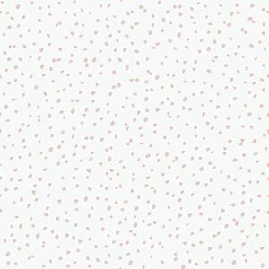 Vliesová dětská bílá tapeta s růžovými flíčky - L99303 rozměry 0,53 x 10,05 m