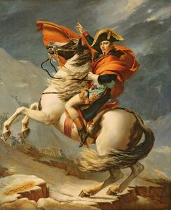 David, Jacques Louis (1748-1825) - Obrazová reprodukce Napoleon Crossing the Alps on 20th May 1800, (35 x 40 cm)