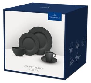 Villeroy&Boch Manufacture Rock startovací sada, 20ks