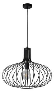LUCIDE Závěsné designové osvětlení MANUELA, E27, 1 x 60W, černé, 50cm 78374/50/30