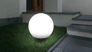 KANLUX Venkovní zahradní osvětlení do země VALIDOS, 1xE27, 40W, 47cm, koule, bílé , IP44 23512