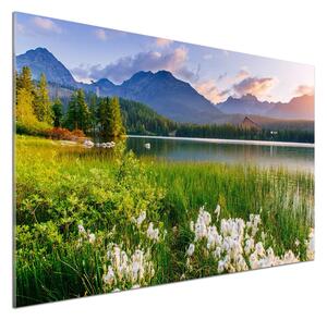 Panel do kuchyně Jezero v horách pl-pksh-100x70-f-132044100