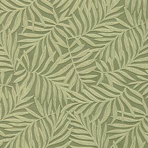Zelená vliesová tapeta na zeď s vinylovým povrchem, Listy 31810, Textilia, Limonta
