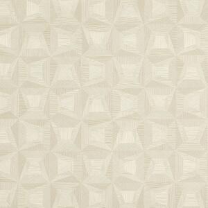 Bílá vliesová geometrická tapeta na zeď s vinylovým povrchem 31902, Textilia, Limonta