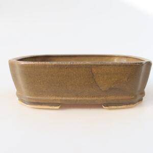 E-bonsai Keramická bonsai miska 17,5 x 14,5 x 5 cm hnědá