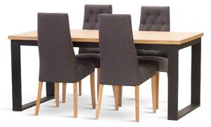 Stima Stůl 970 s kovovou podnoží Rozměr: 180x90 + 2x40 cm, Odstín: Dub Wotan
