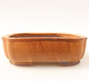 E-bonsai Keramická bonsai miska 13,5 x 12 x 4 cm hnědá