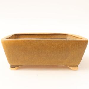 E-bonsai Keramická bonsai miska 13,5 x 11 x 5 cm hnědá