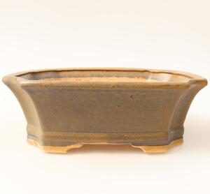 E-bonsai Keramická bonsai miska 18 x 15,5 x 6 cm hnědá