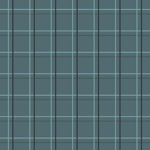 Tyrkysová geometrická vliesová tapeta, tartan 6505-1, Batabasta, ICH Wallcoverings