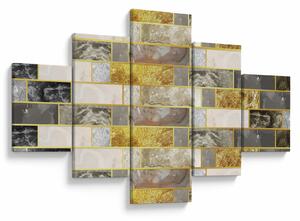 Obraz - Dekor s texturami (125x70 cm)