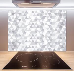 Panel do kuchyně Šedé trojůhelníky pl-pksh-100x70-f-77999938