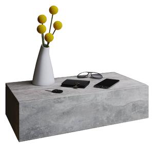 Nástěnný noční stolek Dormas Maxi, beton