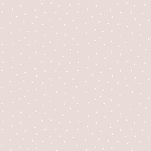 Růžová vliesová tapeta na zeď- bílé puntíky, 7007-3 rozměry 0,53 x 10,05 m