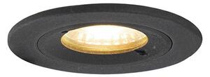 Zápustné svítidlo Xenna Round Black IP54 (Nordtech)
