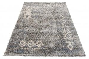 Makro Abra Kusový koberec Shaggy VERSAY Q264A Tmavě šedý Rozměr: 80x150 cm