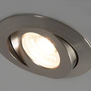 Zápustné LED svítidlo Relax Steel IP44 Set 3 (Nordtech)