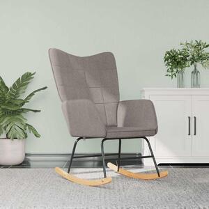 Houpací křeslo taupe textil 328016