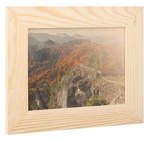 ČistéDřevo Dřevěný fotorámeček na zeď 28 x 22 cm