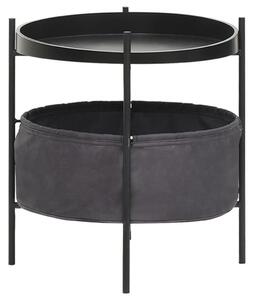 Odkládací stolek s košem 40 x 40 x 45,5 cm šedý