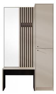Šatní skříň Wimba, Barvy: pískově béžová / pískově béžová + černá 5903211537813