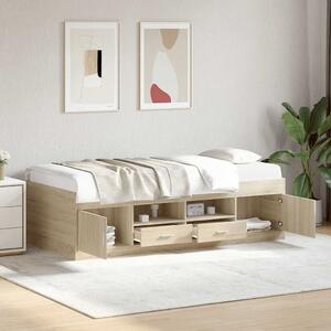 Válenda se zásuvkami bez matrace dub sonoma 90 x 190 cm 3280253