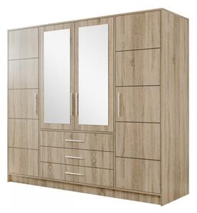 Šatní skříň Lily D4, Barva: dub sonoma, Nástavec: Ano 5903211157219