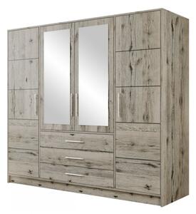 Šatní skříň Lily D4, Barva: dub sonoma, Nástavec: Ano 5903211157219