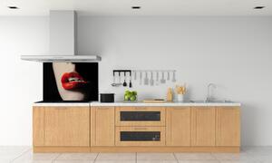 Panel do kuchyně Červená ústa pl-pksh-100x70-f-17263235